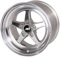 Avenger Series Race Wheels - Polished Finish; 15 inch X 10 inch Rear Wheel w/ Lug Nuts -- Fits 19...