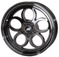 Savage Series Race Wheels - Black Chrome; 17 inch X 10 inch Rear Wheel w/ Lug Nuts -- Fits 2006-2...