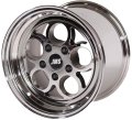 Savage Series Race Wheels - White Chrome; 17 inch X 4.5 inch Front Wheel w/ Lug Nuts -- Fits 1994...