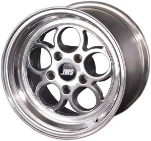 Savage Series Race Wheels - Polished Finish; 17 inch X 10 inch Rear Wheel w/ Lug Nuts -- Fits 200...