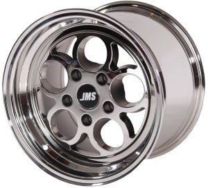 Savage Series Race Wheels - White Chrome; 17 inch X 4.5 inch Front Wheel w/ Lug Nuts -- Fits 1994...